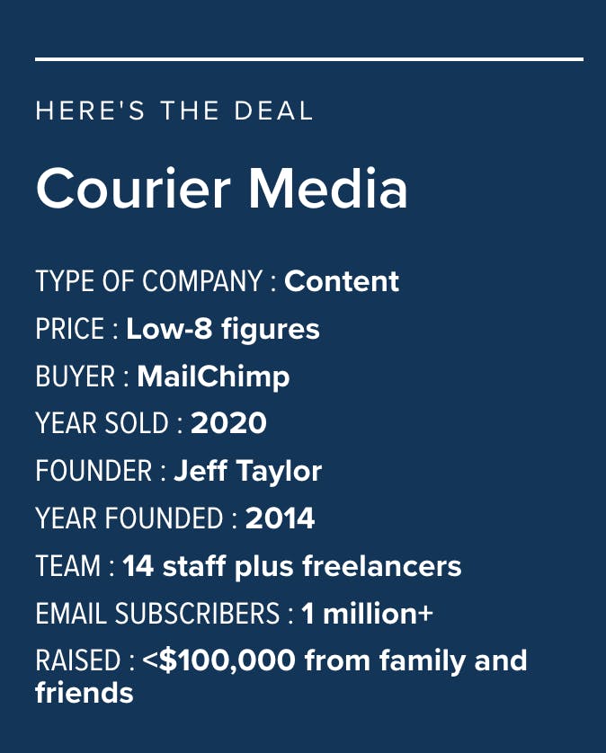 Here's the Deal on Courier Media