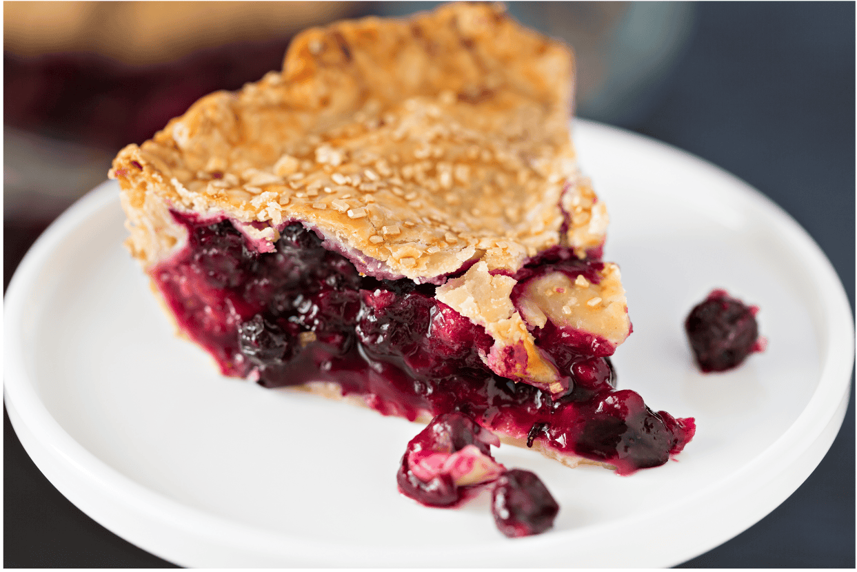 A slice of Father's Day Berry Pie