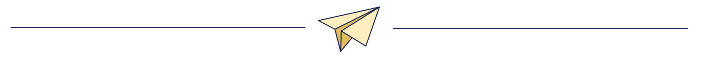 line break with a paper airplane