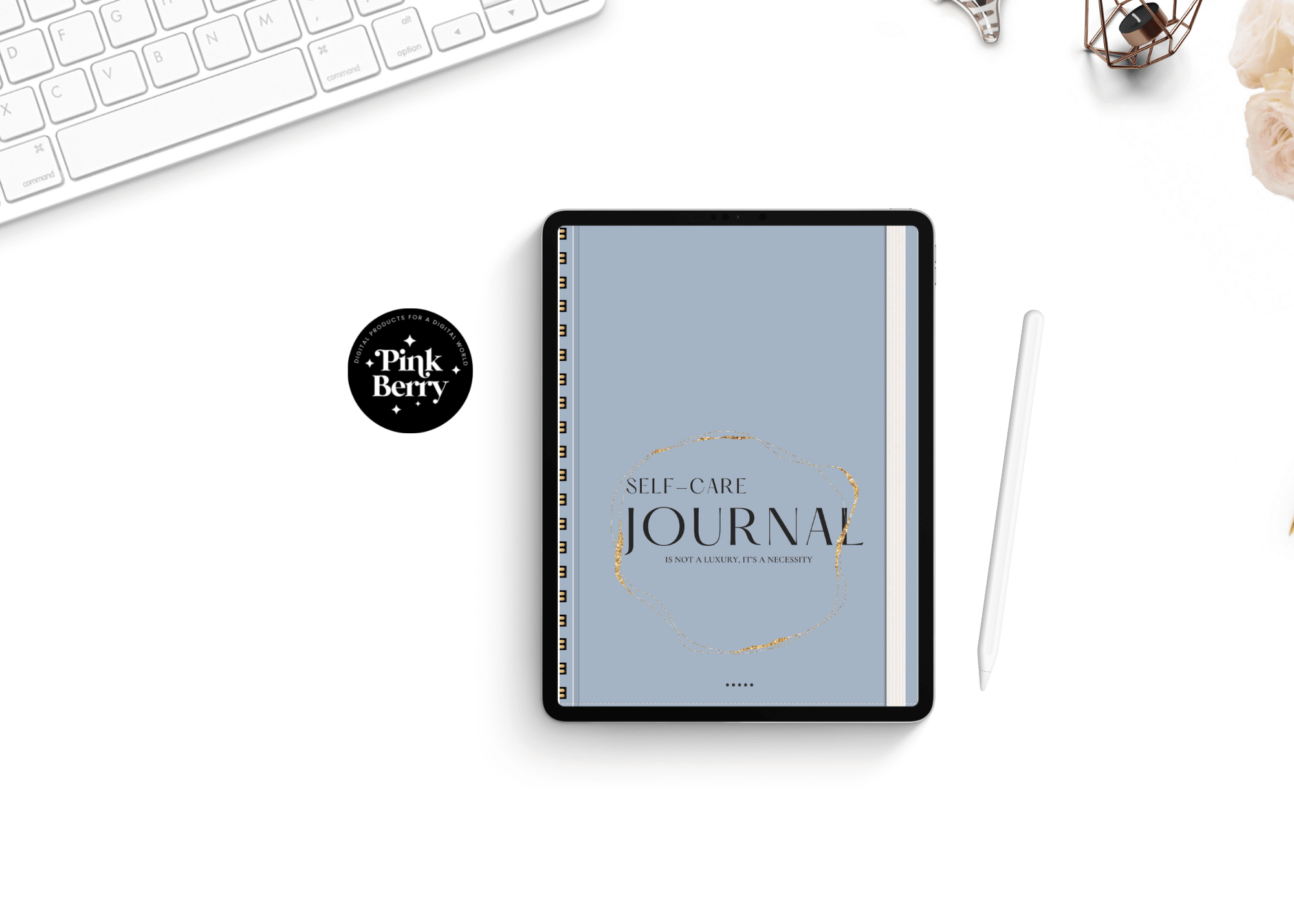 PLR Digital Planner, Self Care Planner, Wellness journal For Commercial Use
