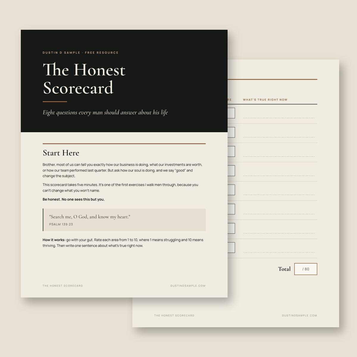 The Honest Scorecard PDF