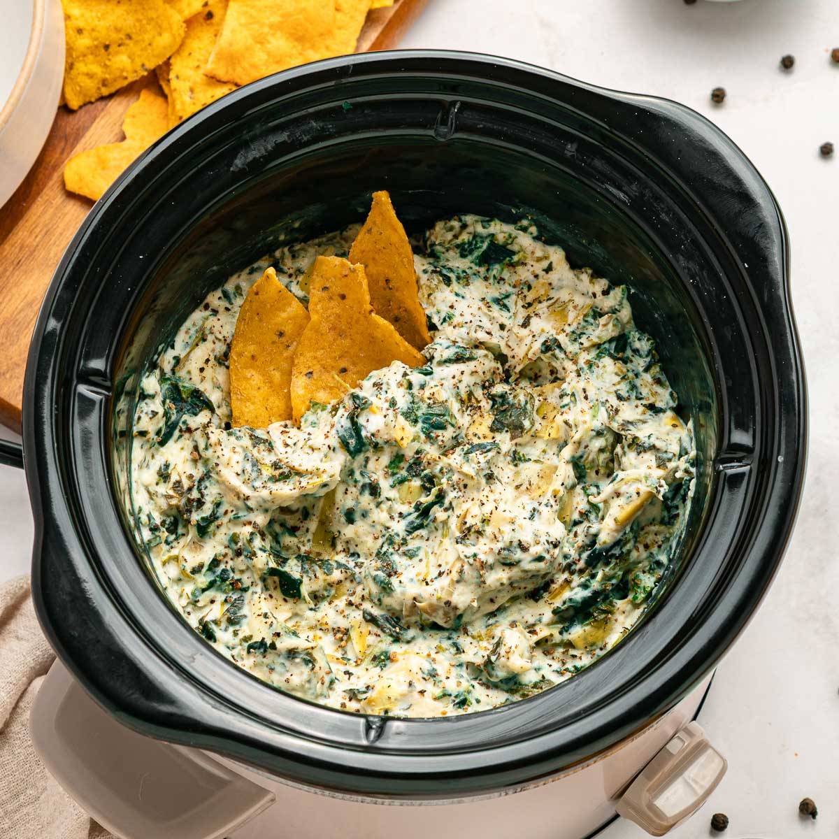 Crockpot Spinach Artichoke Dip