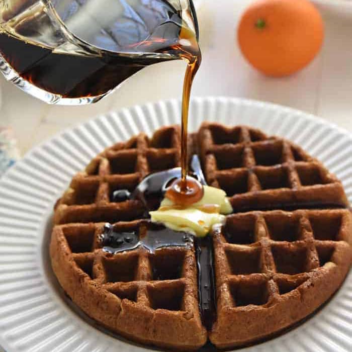 Whole Wheat Gingerbread Waffles