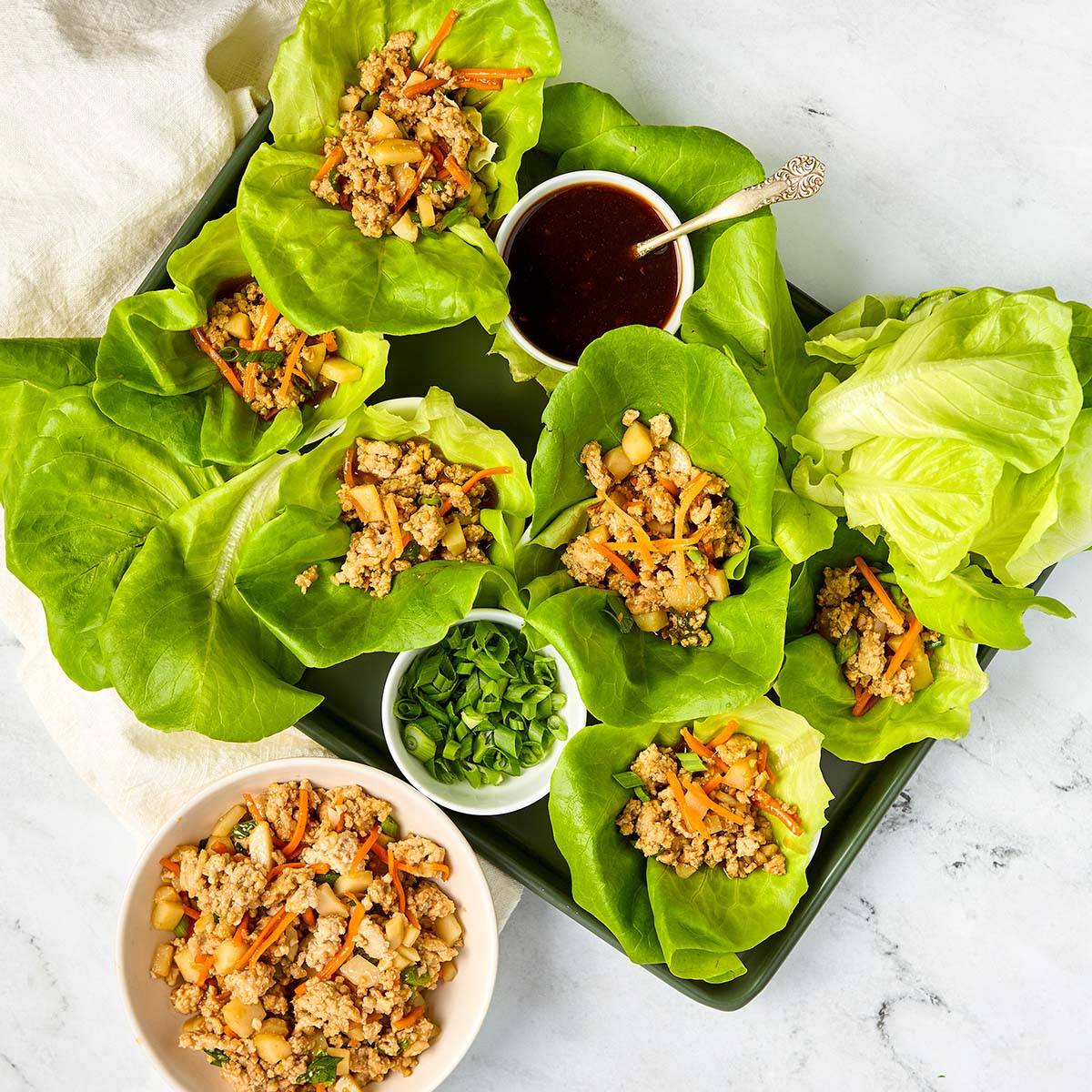 Ground Turkey Lettuce Wraps