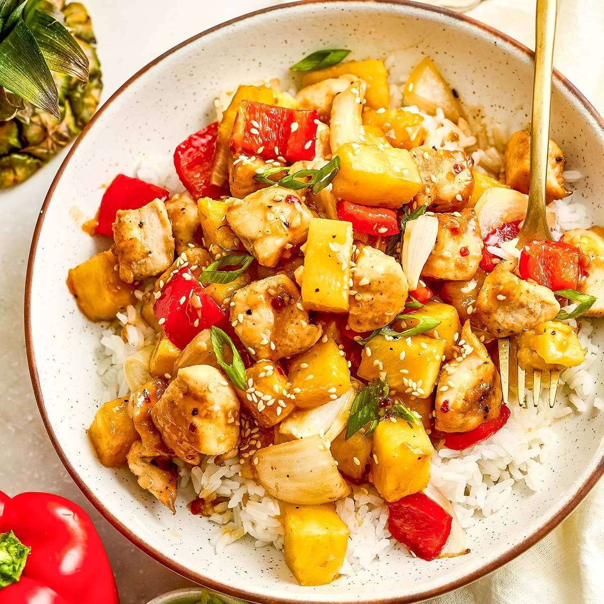 Hawaiian Chicken Sheet Pan.