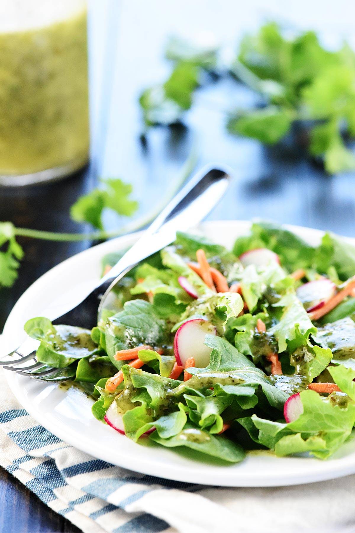 Cilantro lime vinaigrette.