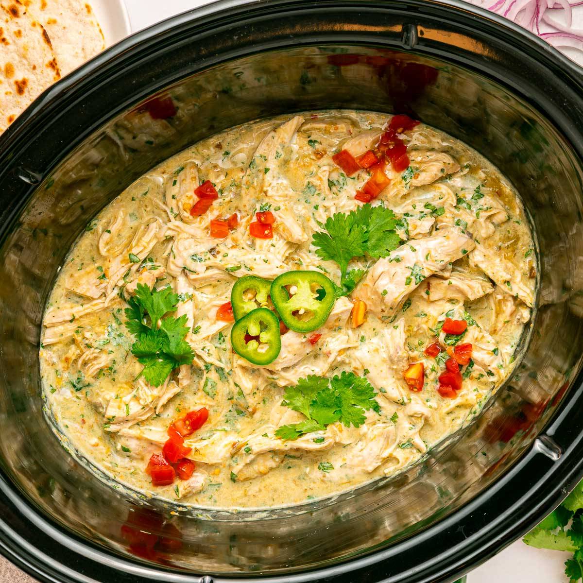 Salsa verde chicken.