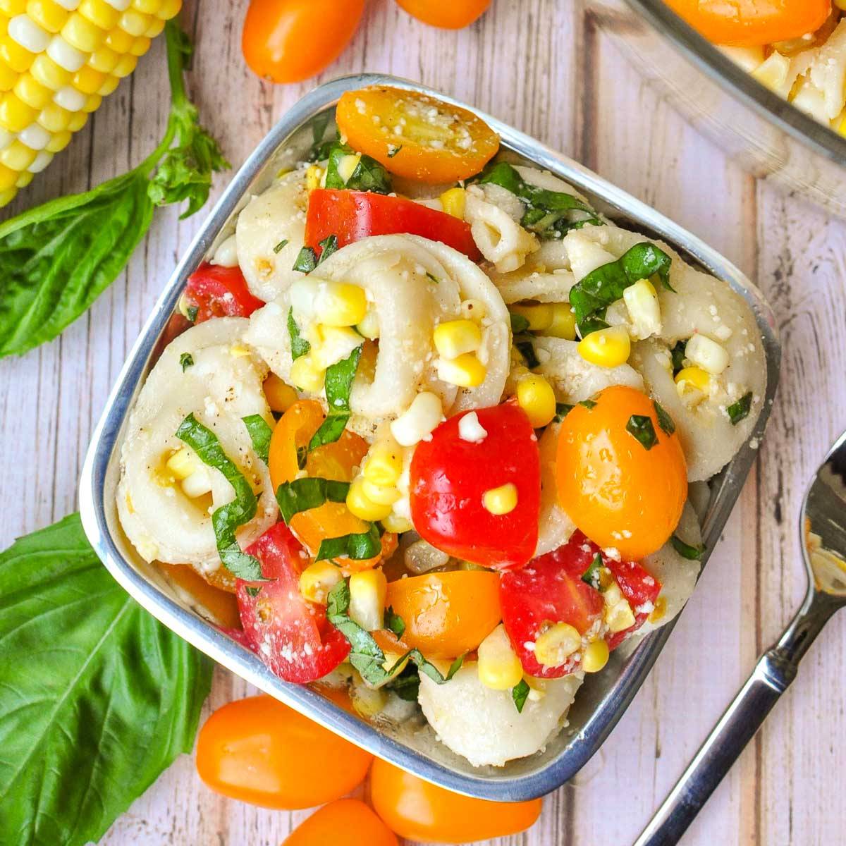 Tortellini pasta salad.
