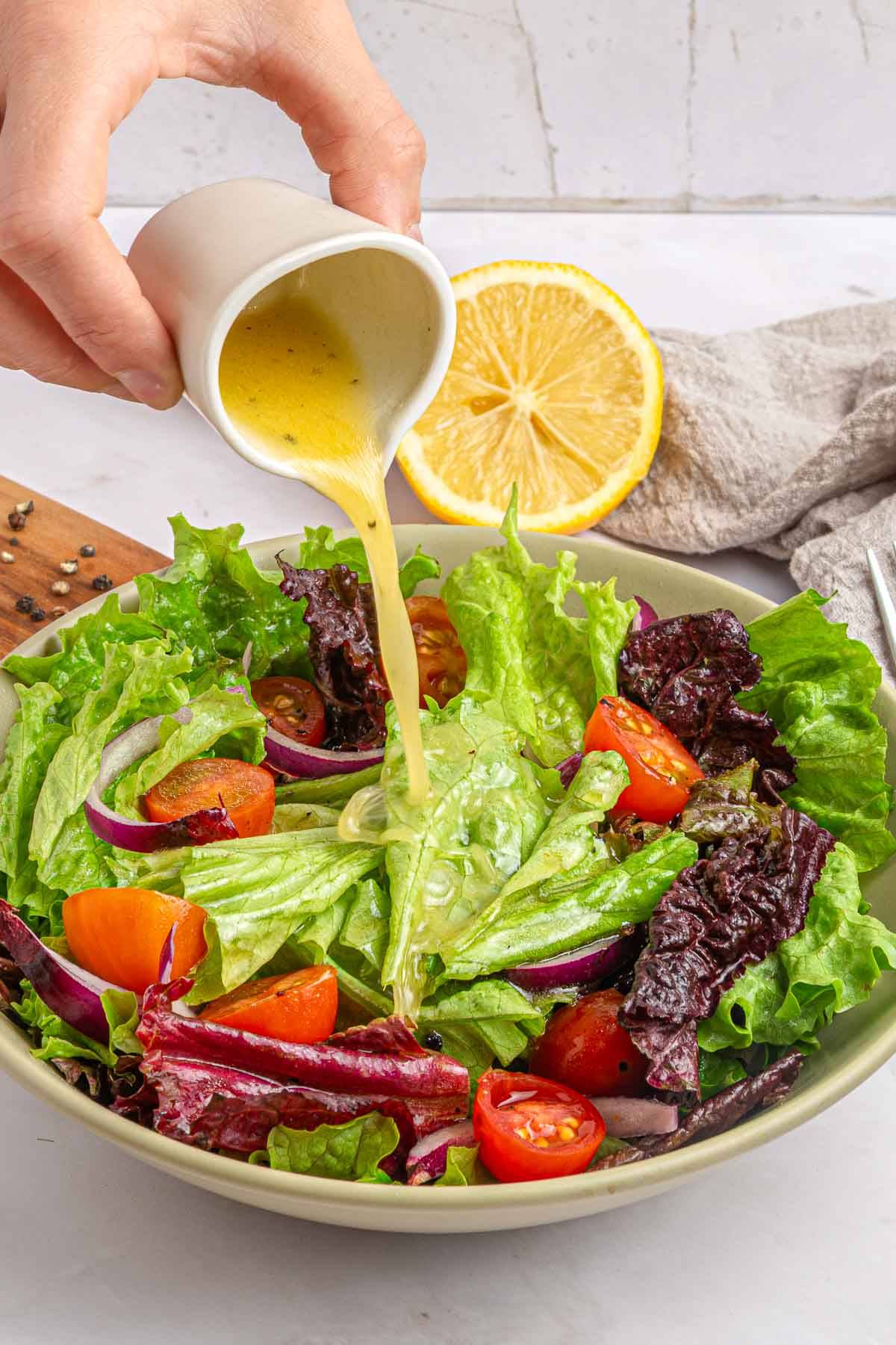 White balsamic vinaigrette.