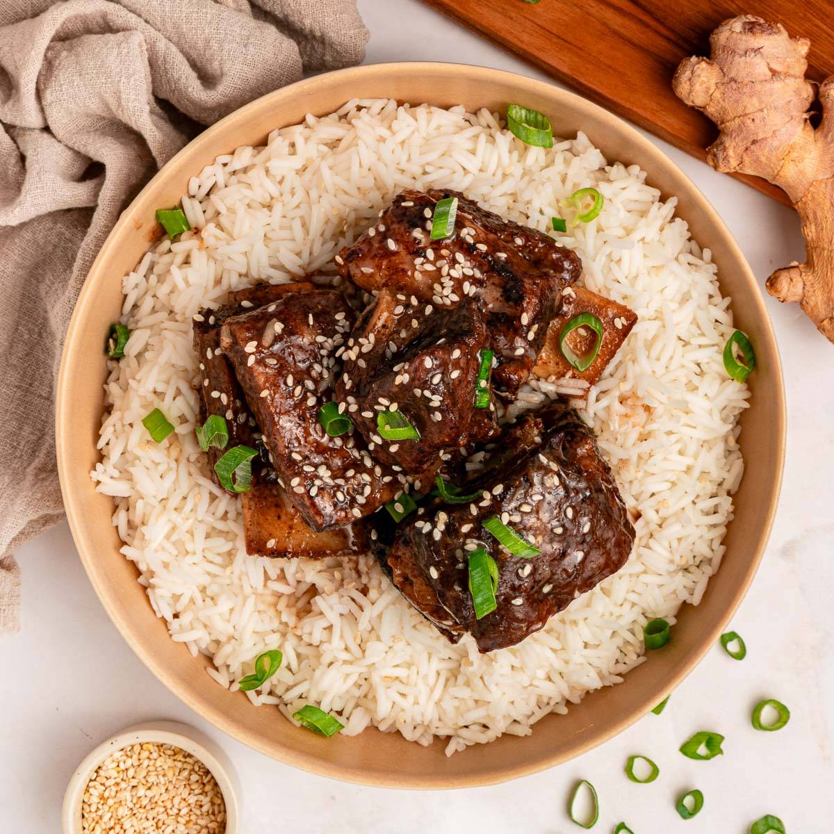 Slow cooker beef short ribs.