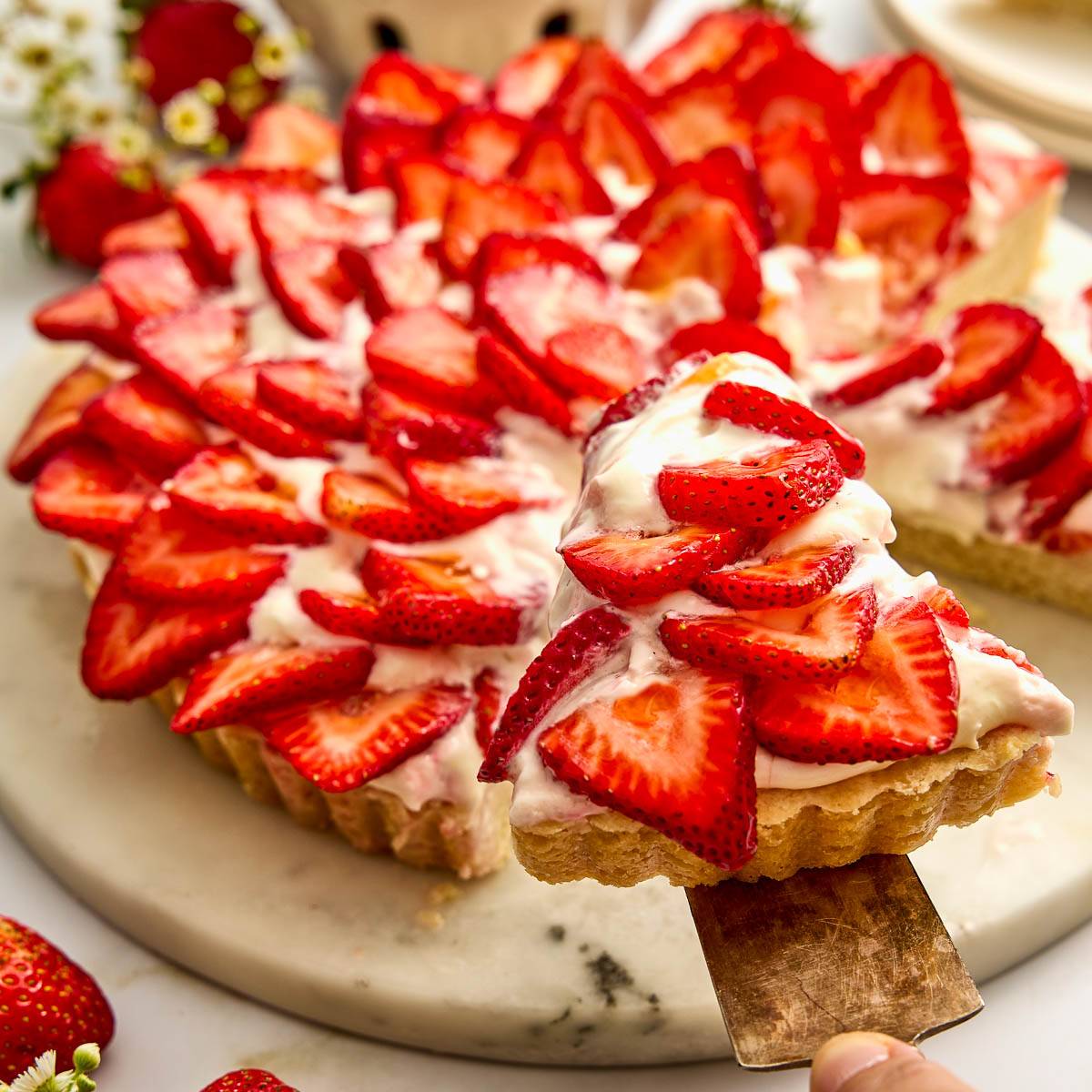 Strawberry tart.