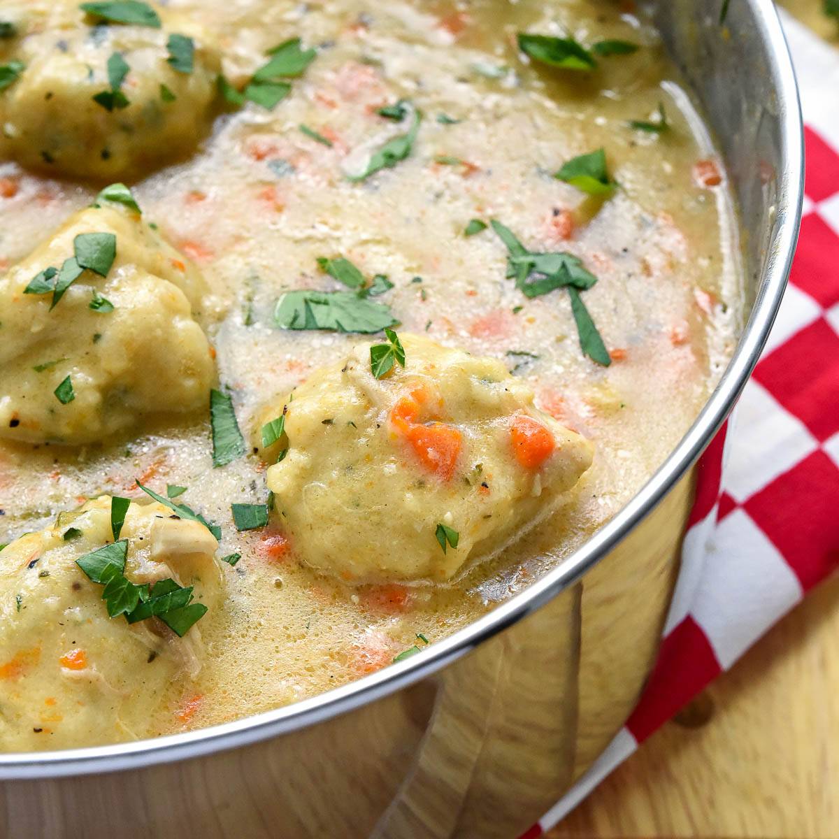 Chicken and dumplings.