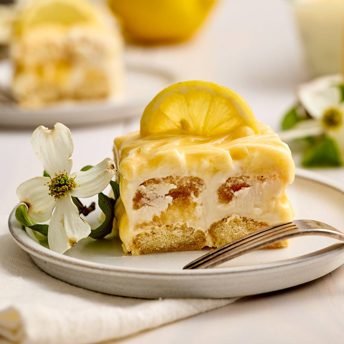 Lemon tiramisu.