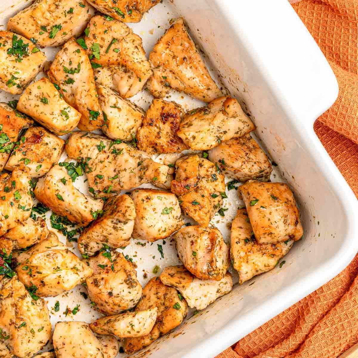Baked Chicken Bites.