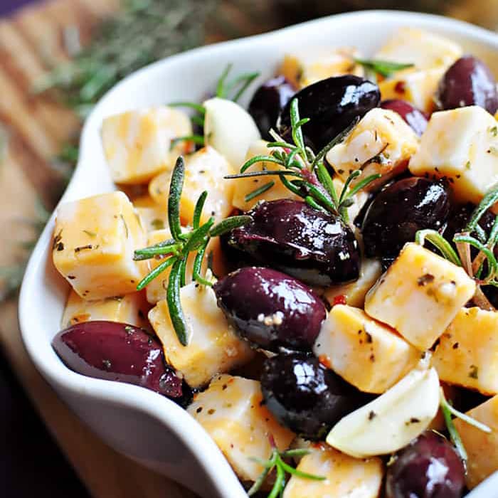 Marinated Cheese + Olives