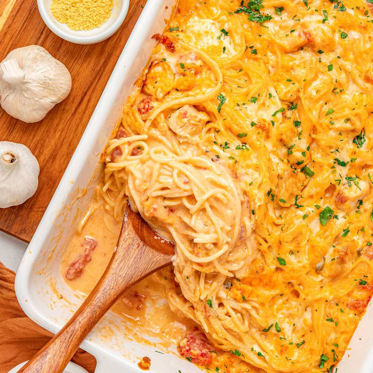 Chicken spaghetti.