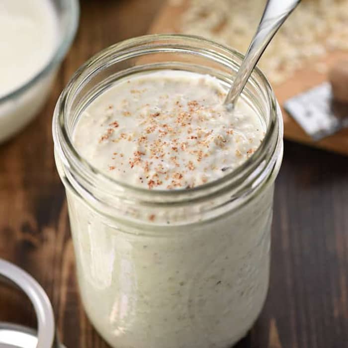 Eggnog Overnight Oats