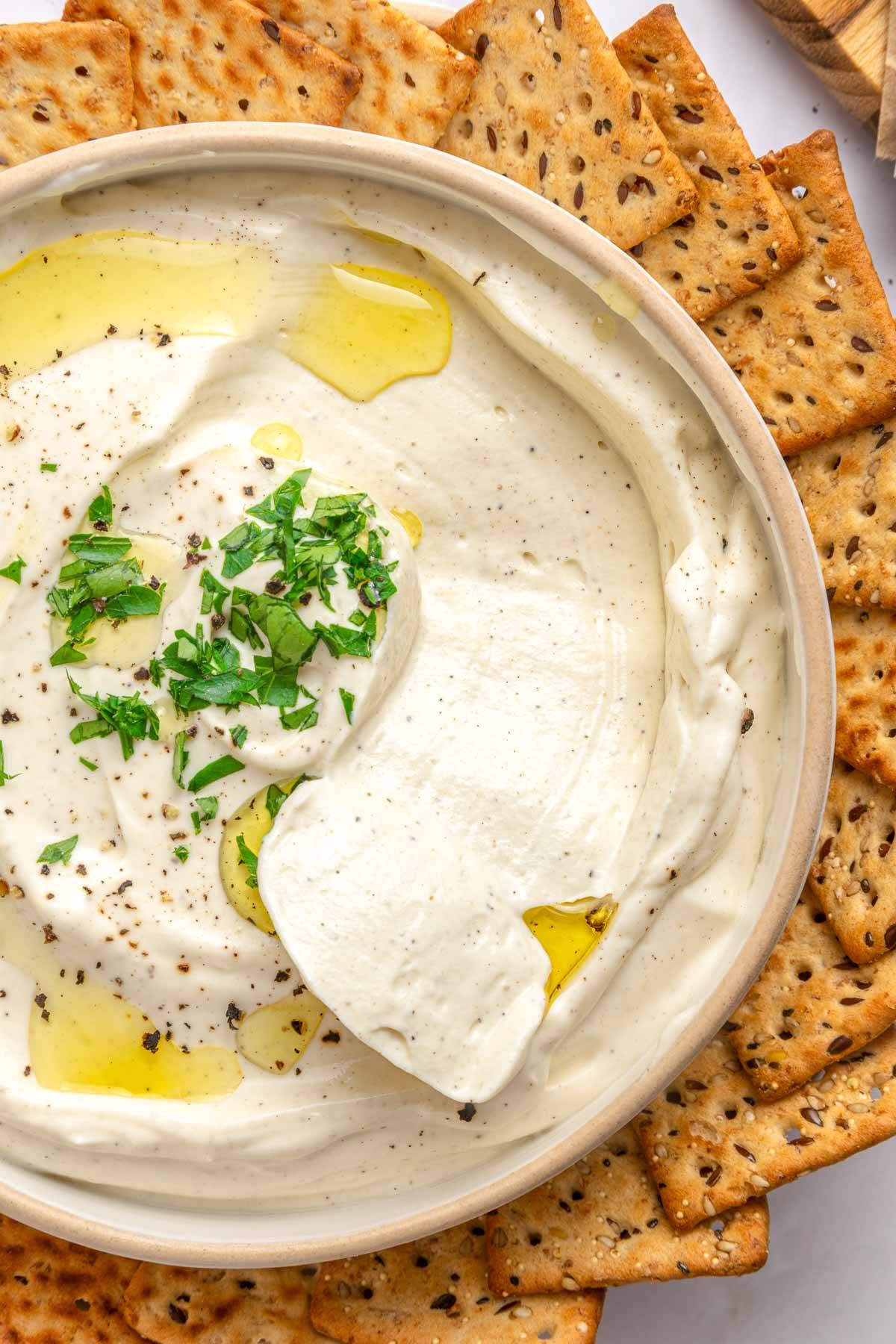 Cream cheese dip.
