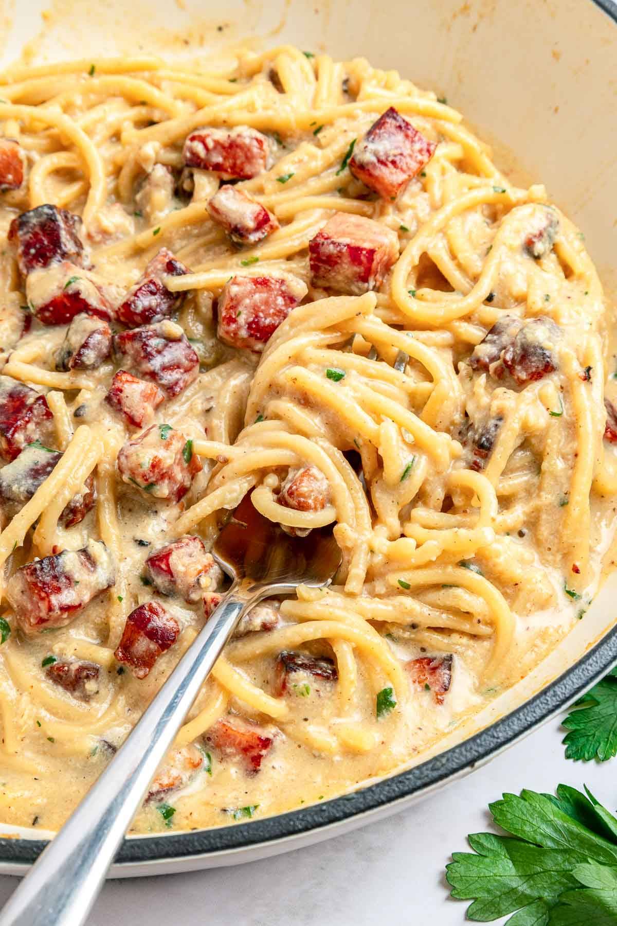 Carbonara recipe.