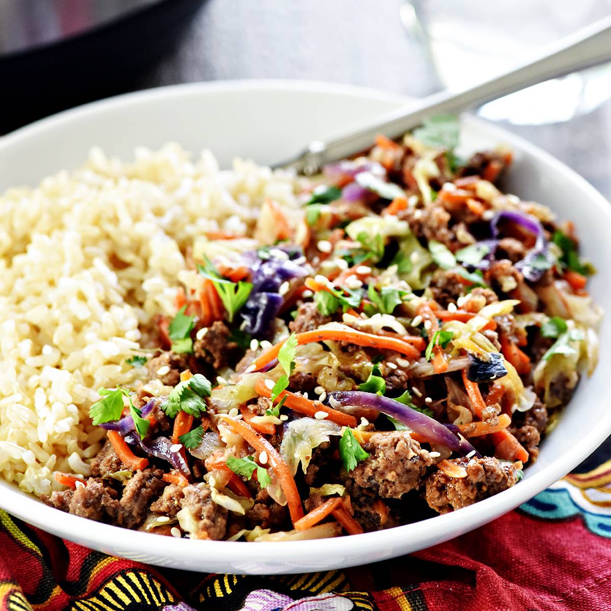 Instant Pot Egg Roll in a Bowl.