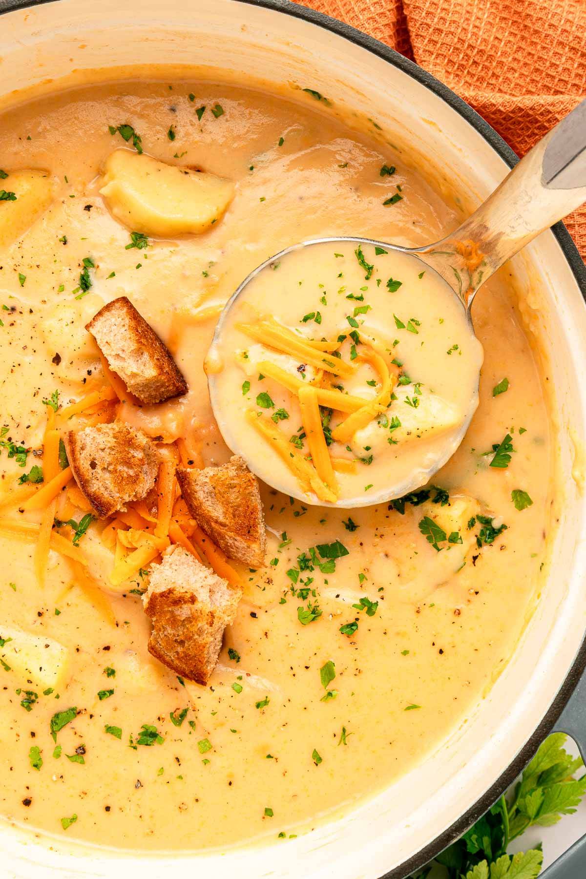 Cheesy Potato Soup.