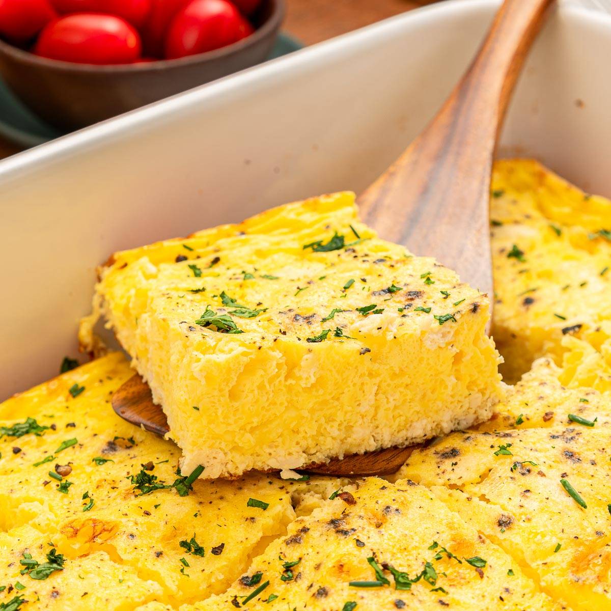 Baked Cottage Cheese Eggs.