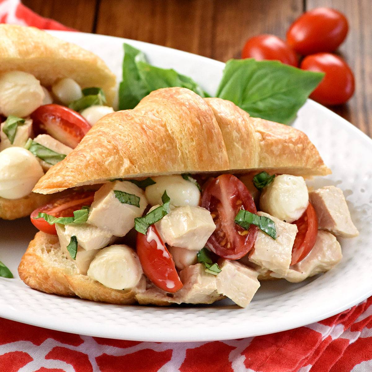Caprese chicken salad.