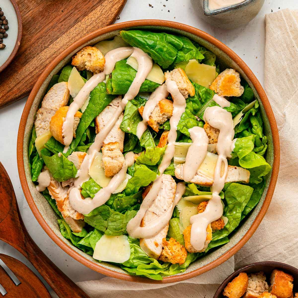 Healthy Caesar dressing.