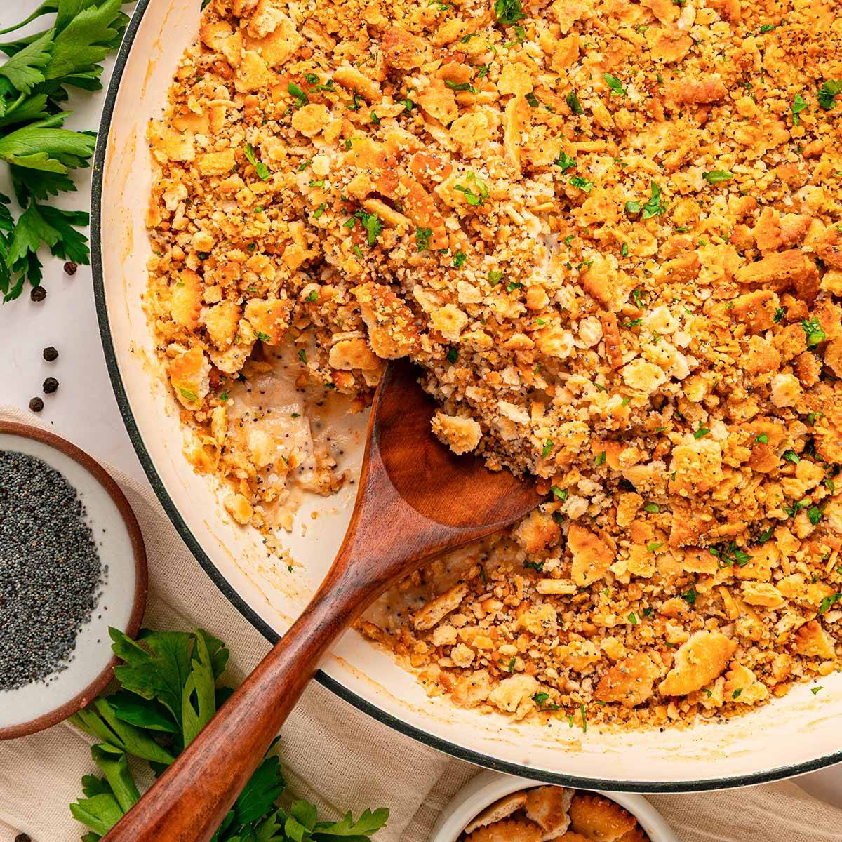 Poppy seed chicken.