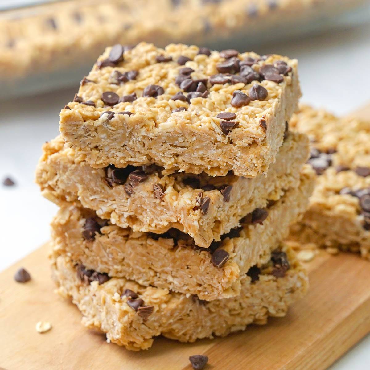 Chewy no bake granola bars.