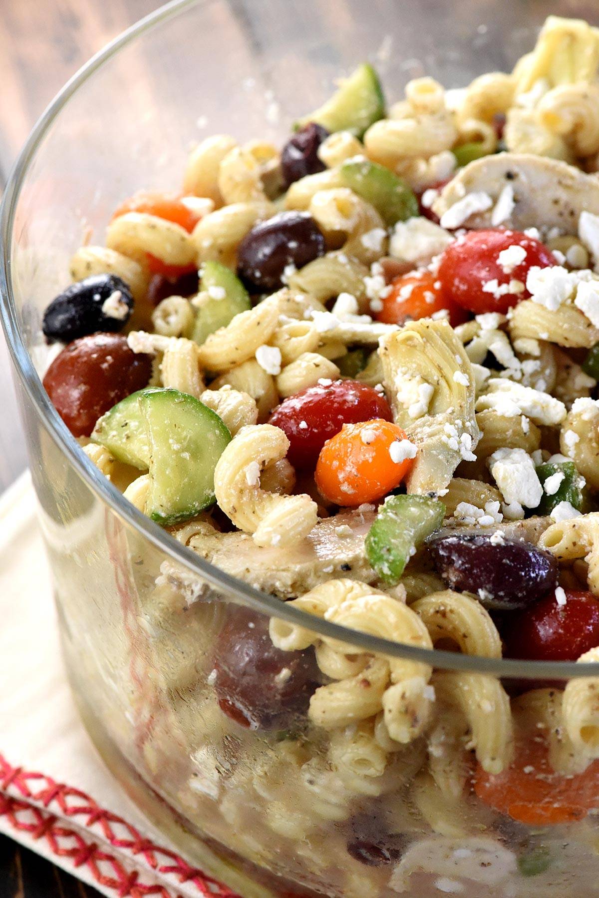 Greek pasta salad.