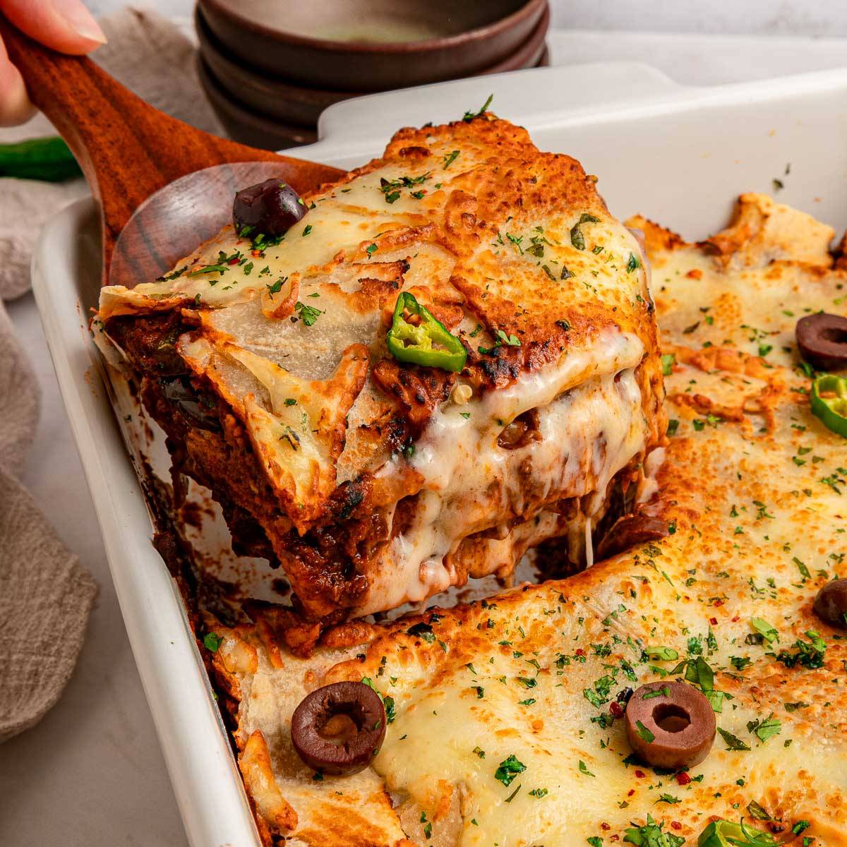Burrito casserole.