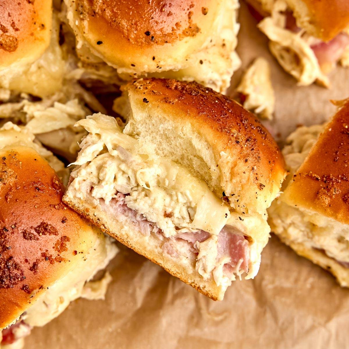 Chicken sliders.