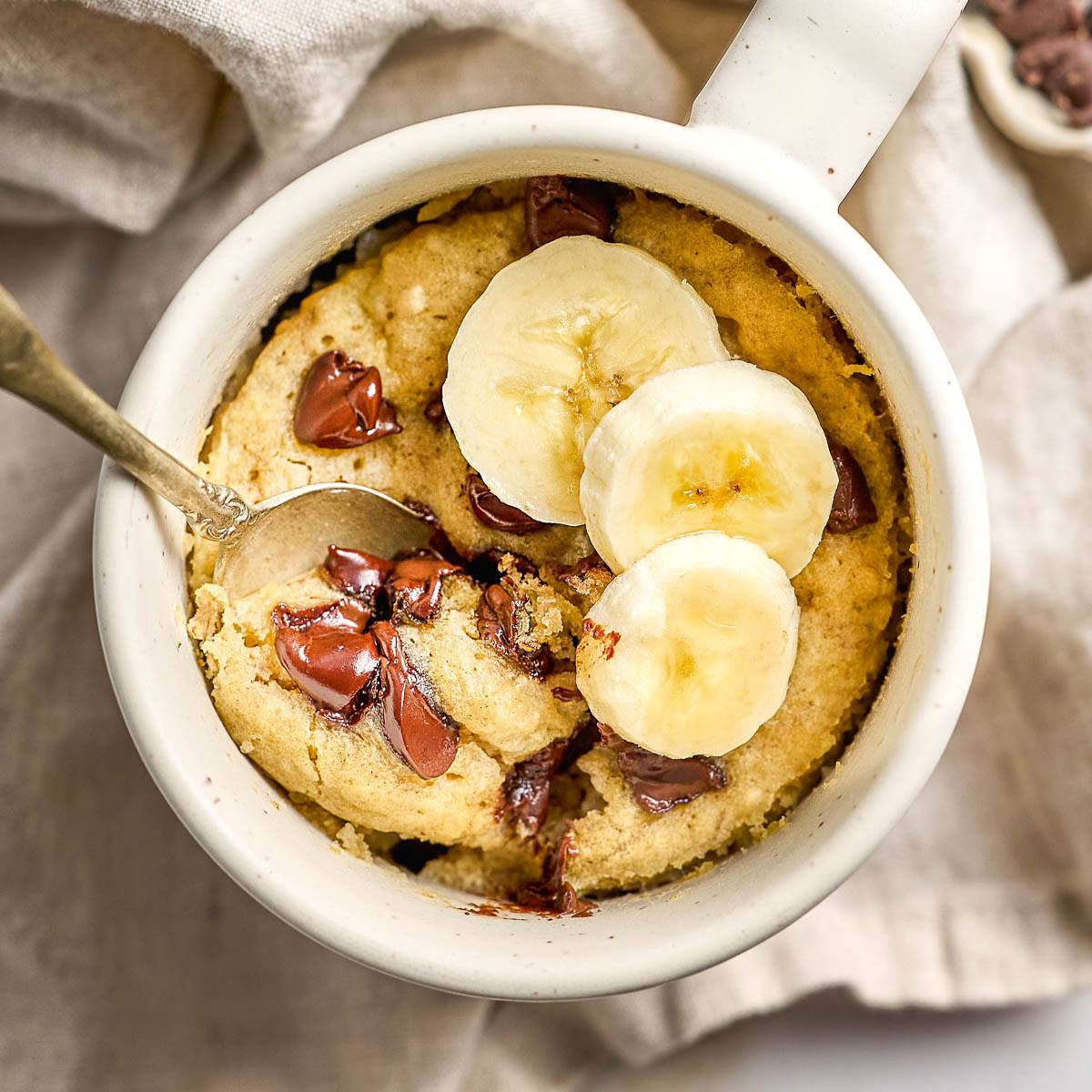 Banana mug cake.