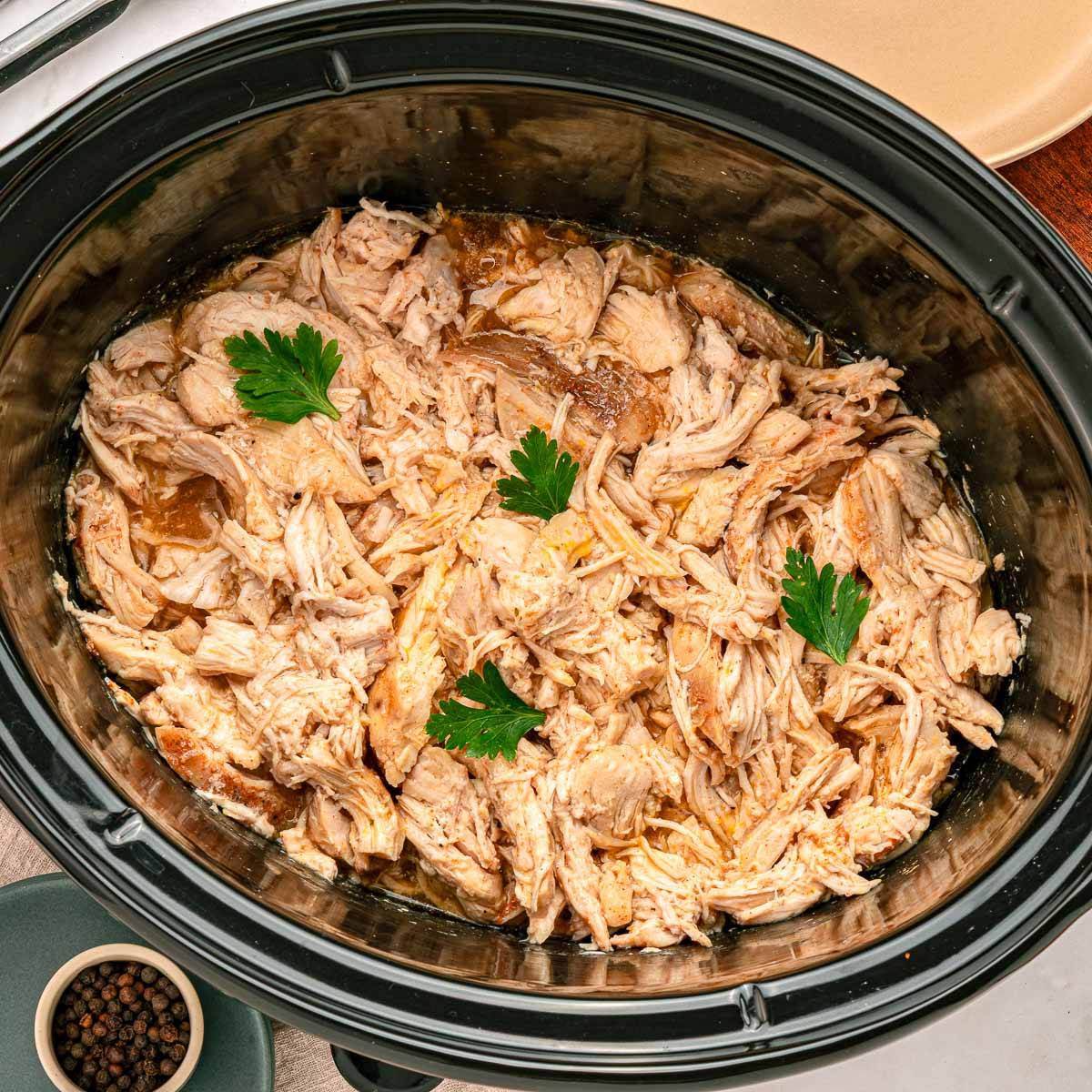 How to make shredded chicken.