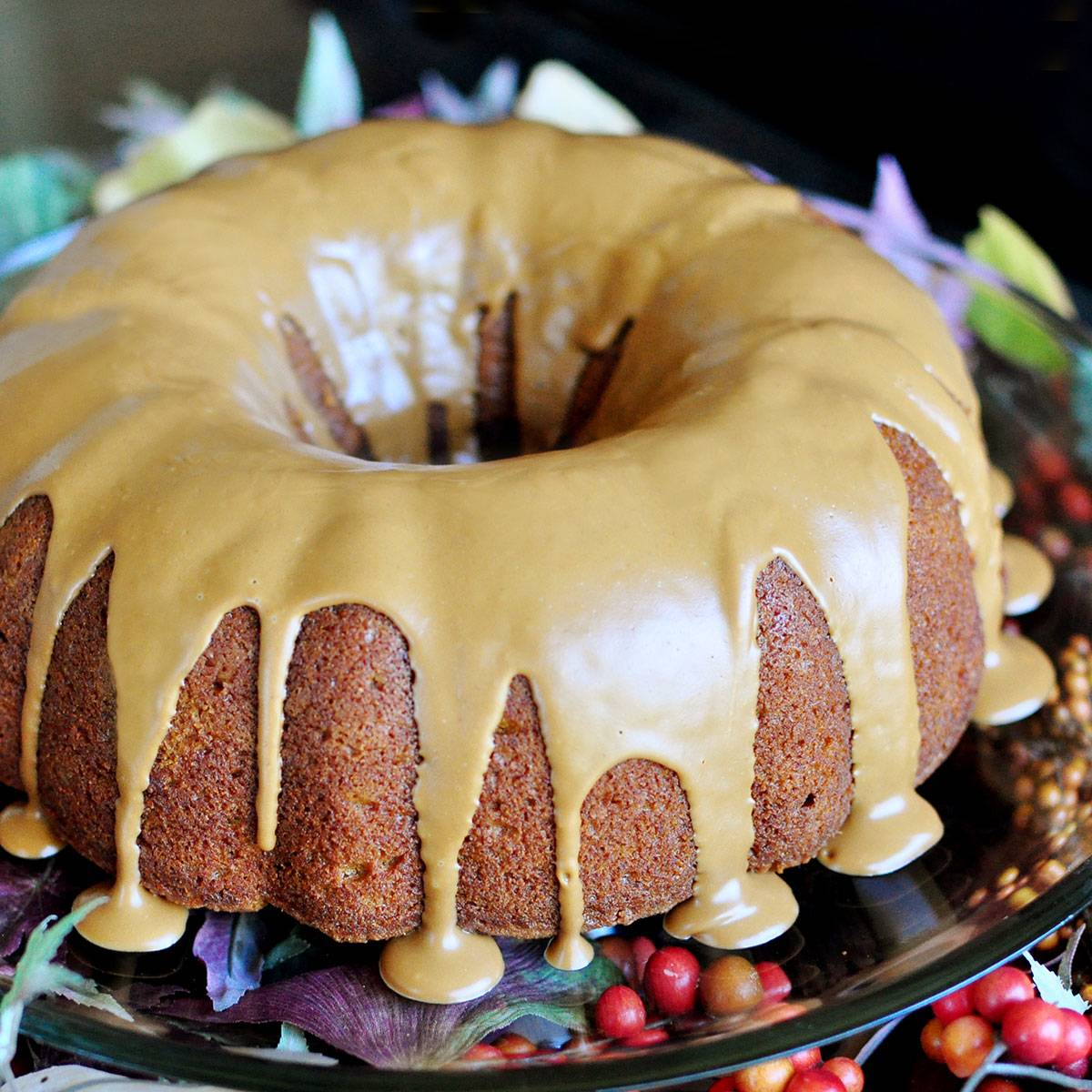 Pumpkin bundt cake.