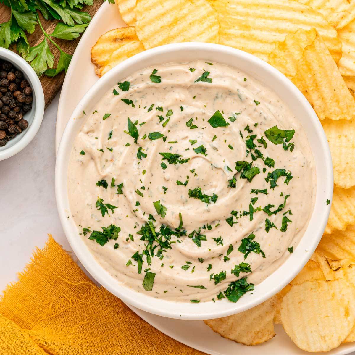Sour cream dip.