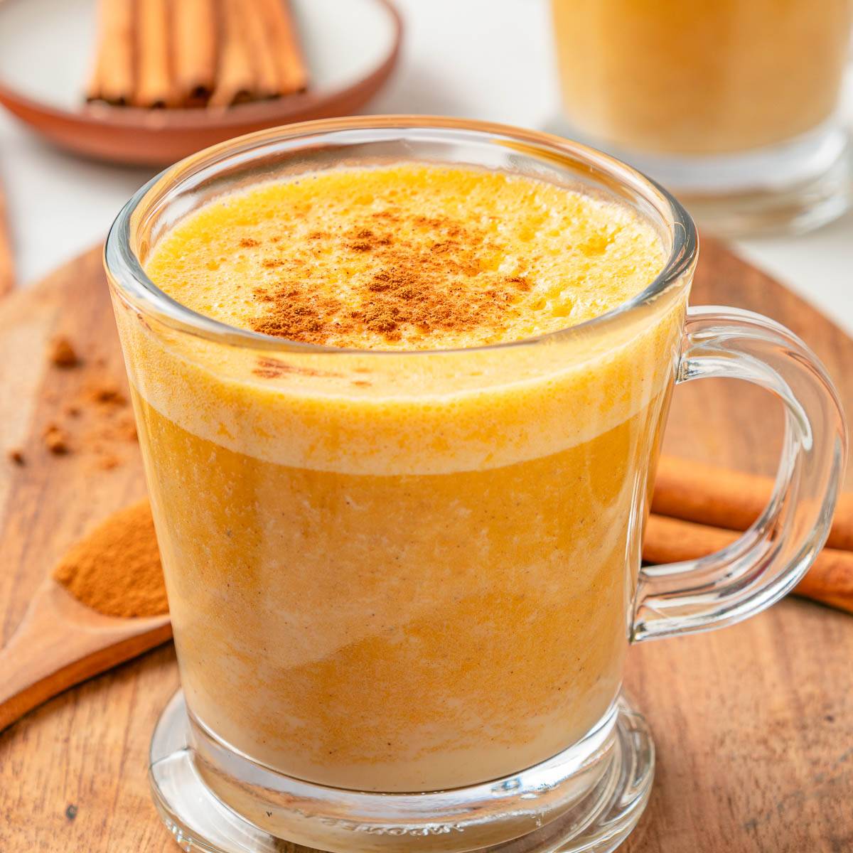 Warm pumpkin drink.