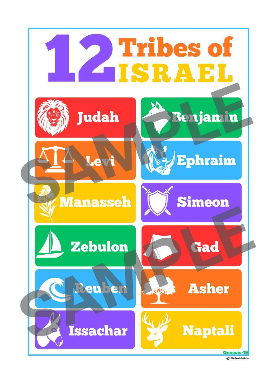 12 Tribes Poster