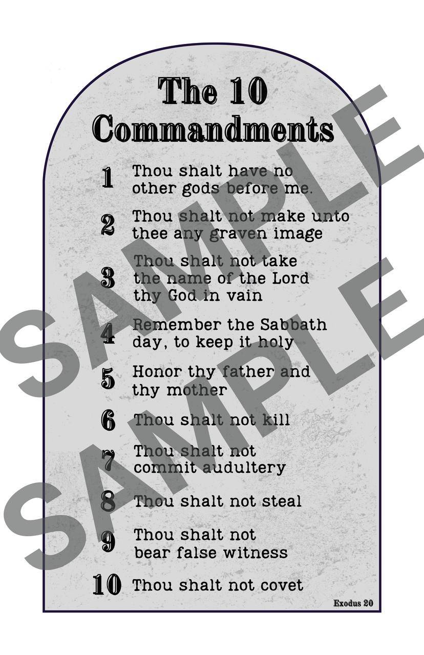 Ten Commandments Poster