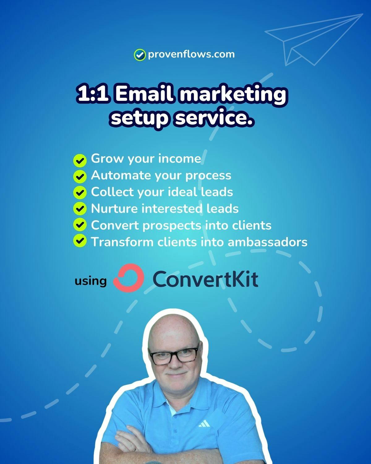 1:1 Email Marketing Setup: 'Done for You' (using ConvertKit)