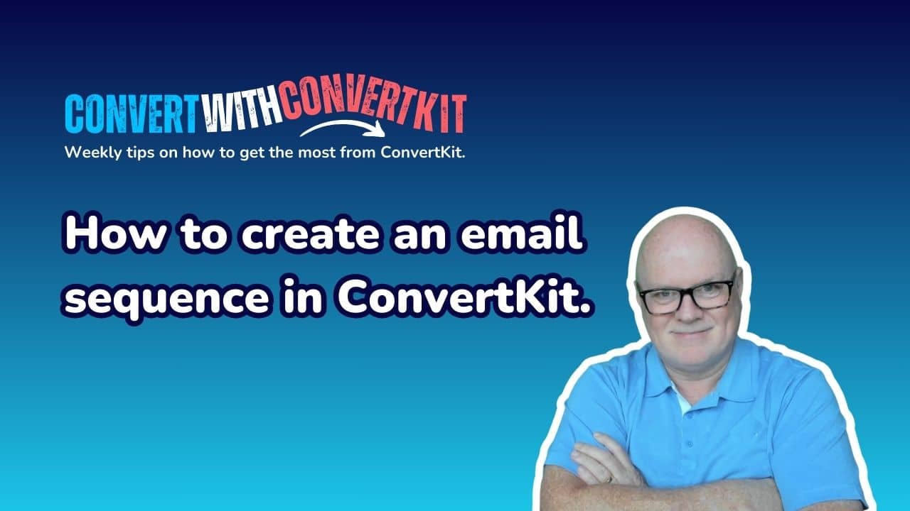 An image showing a headshot of John Bellingham (email marketing strategist for freelancers) beside a headline that reads "How to create and sell your products using ConvertKit". 