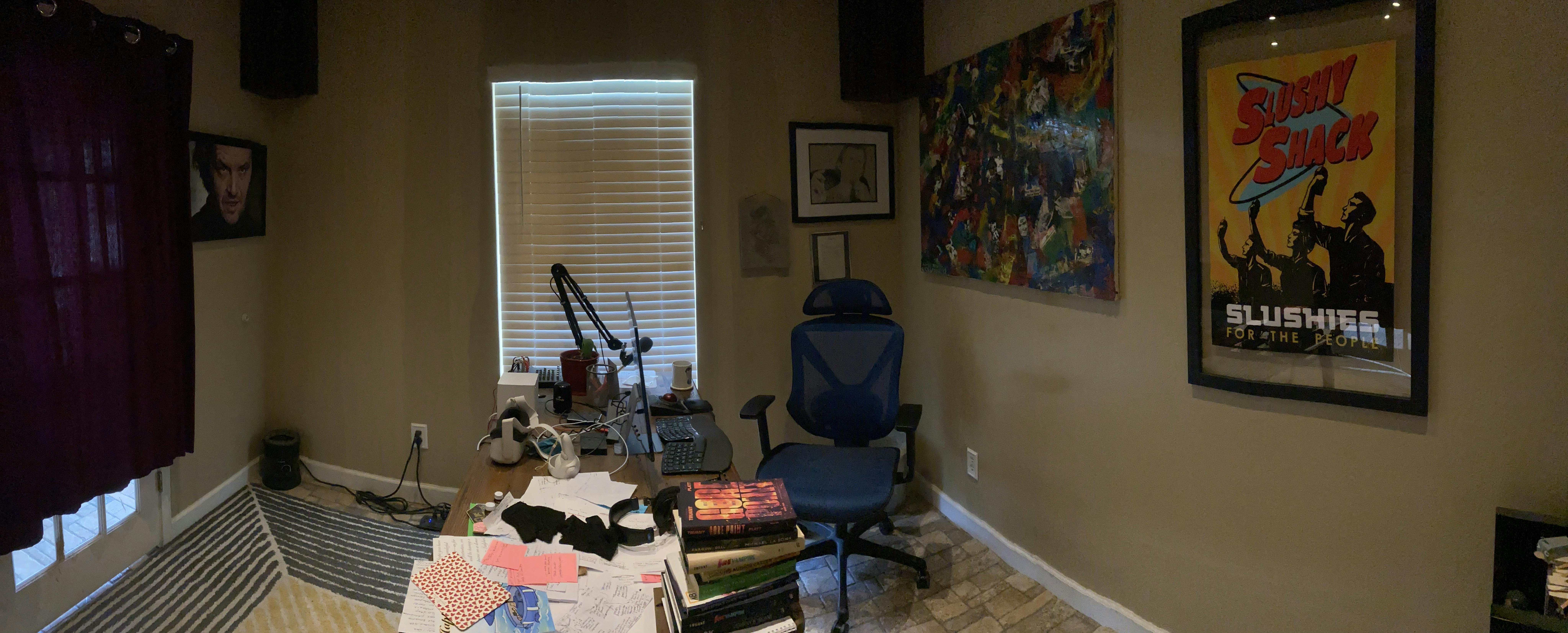 Panoramic picture of my office