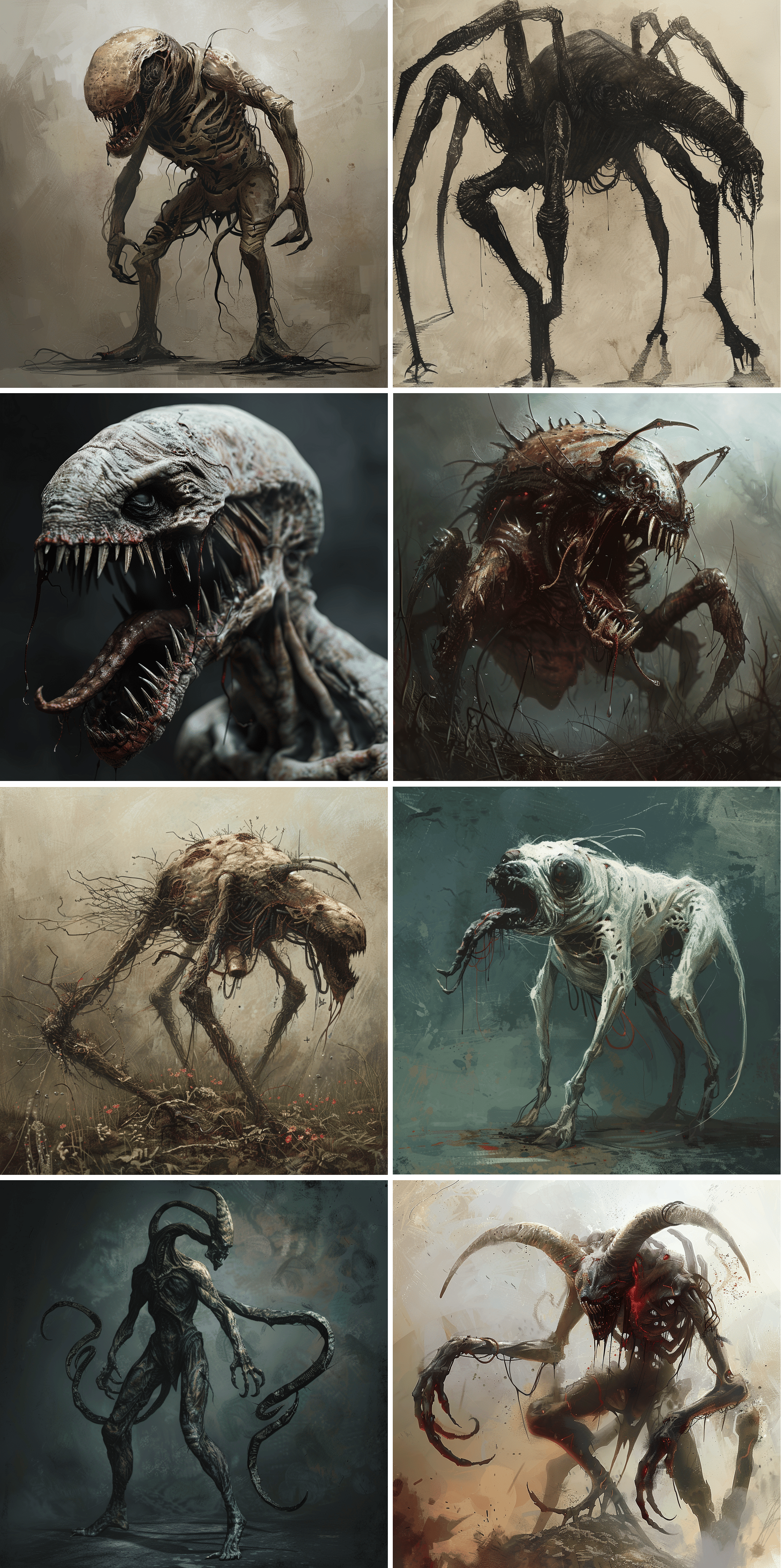 Concept art of demons