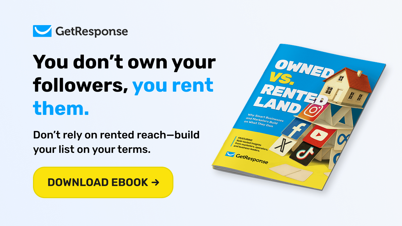 (From Our Partner, GetResponse) owned versus rented land ebook