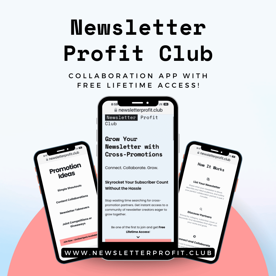 Newsletter Profit Club Collab App