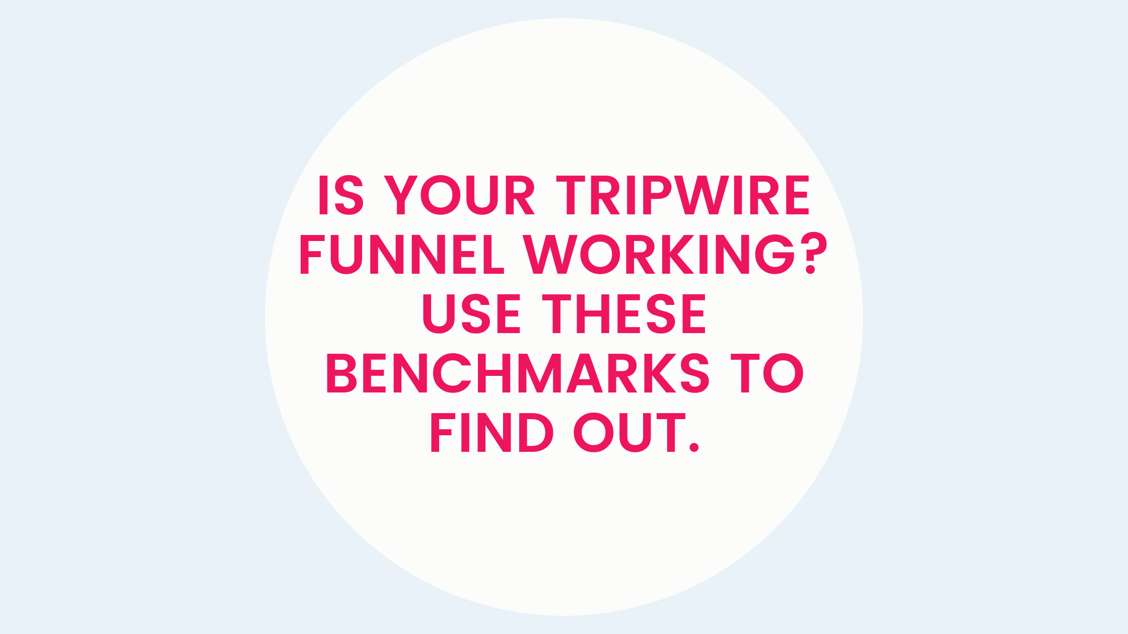 is your tripwire funnel working? 