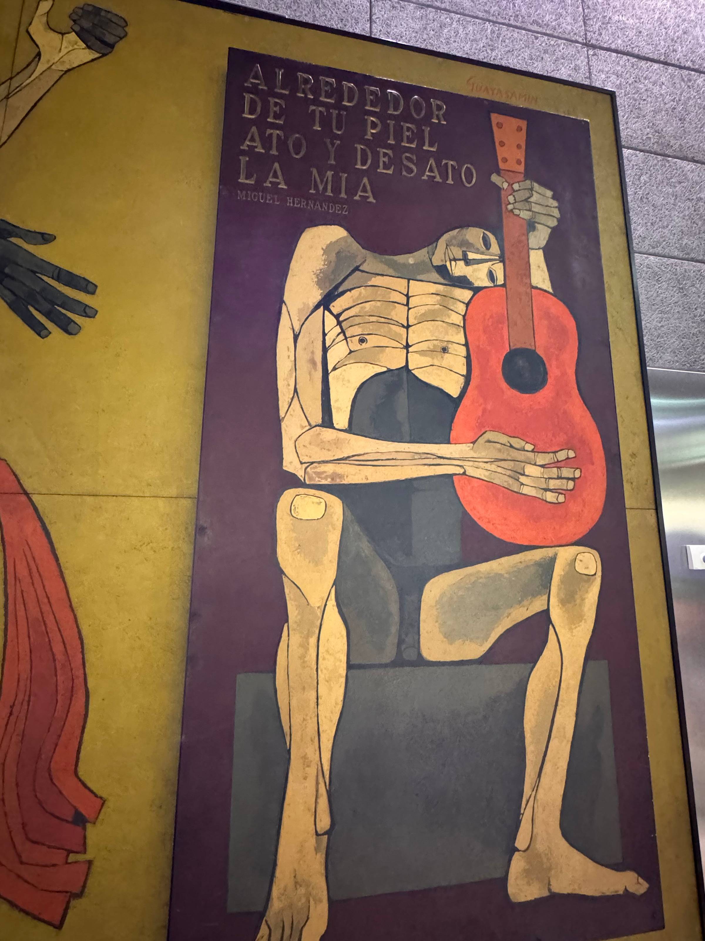 Poema de Miguel Hernández en el Aeropuerto de Barajas