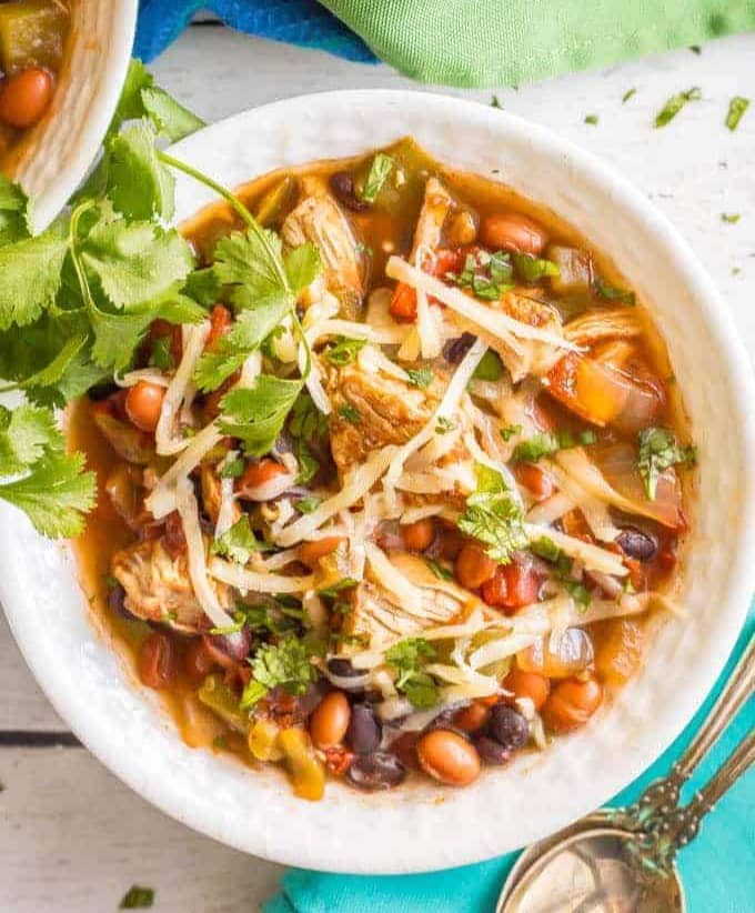 Healthy Slow Cooker Chicken Chili
