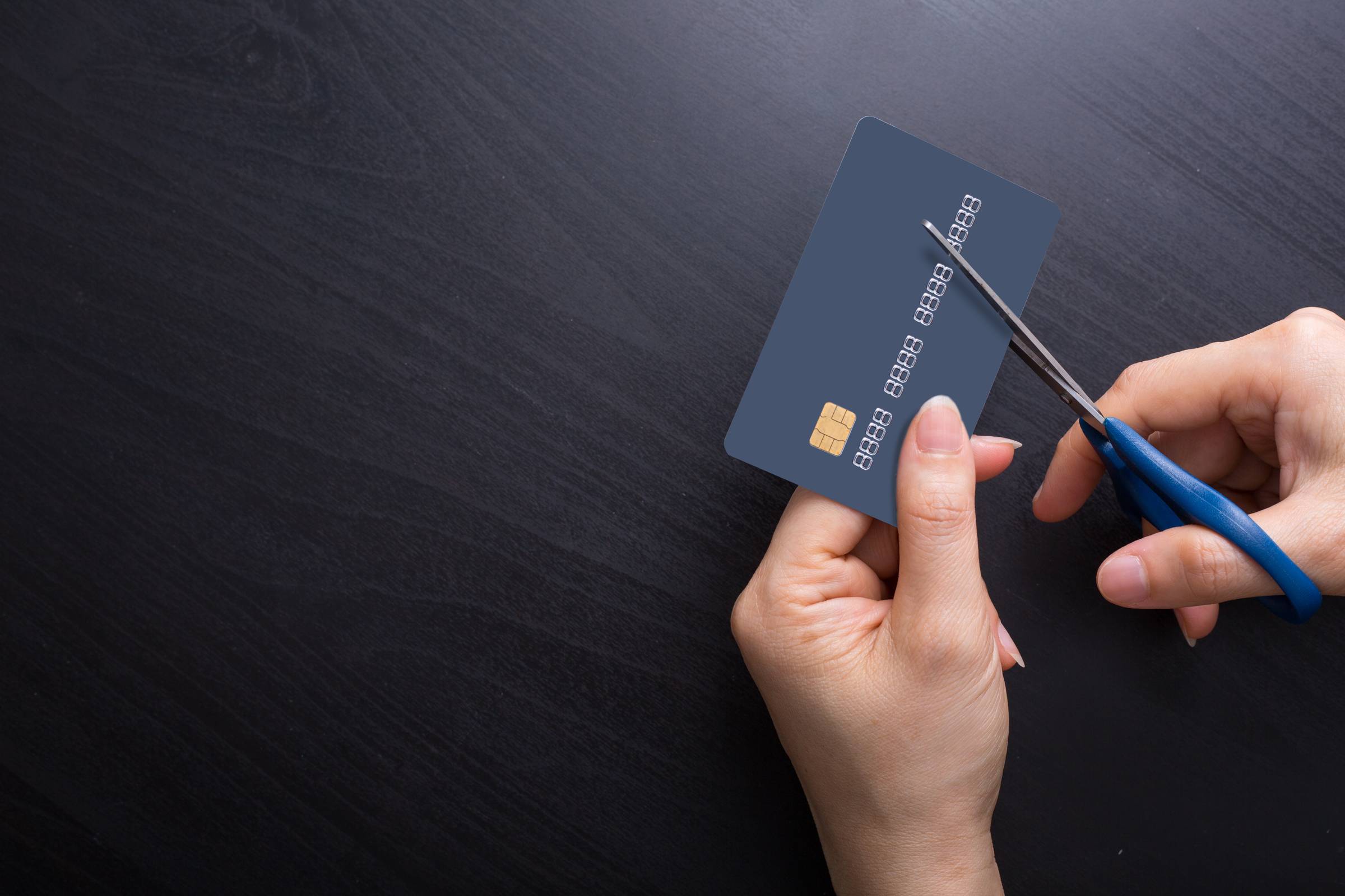 cutting up the credit card
